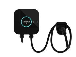 Hydra Cubus 7.4kW Tethered EV Charger HC-7-T-BLK